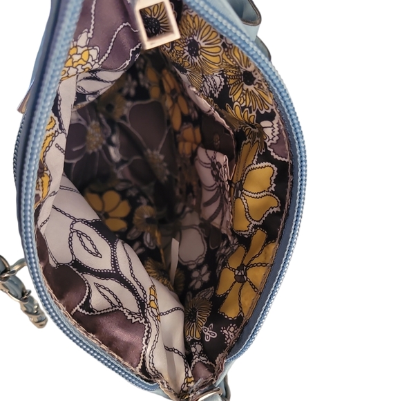 Periwinkle Blue Floral Crossbody - Picture 8 of 10